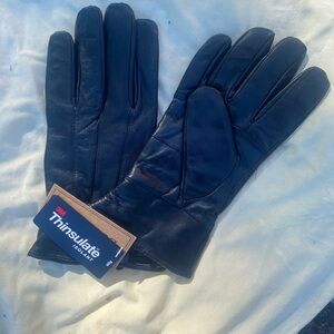 3M Thinsulate Dark Leather Gloves for Women